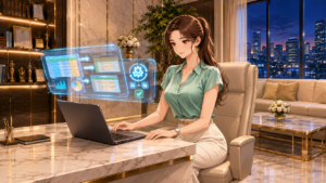 AI Excel自動化で表計算の繰り返し作業を効率化する女性経営者